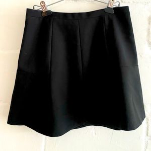 J Crew Black mini-skirt sz 6
